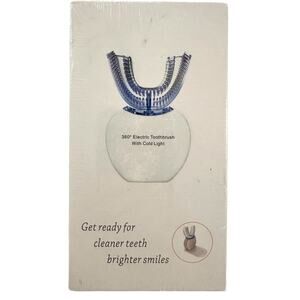 360 Automatic Toothbrush & Cold Light Teeth Whitening Kit - SA-VW-520-New Sealed